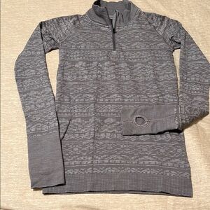Lululemon Gray Quarter-Zip  Sweater